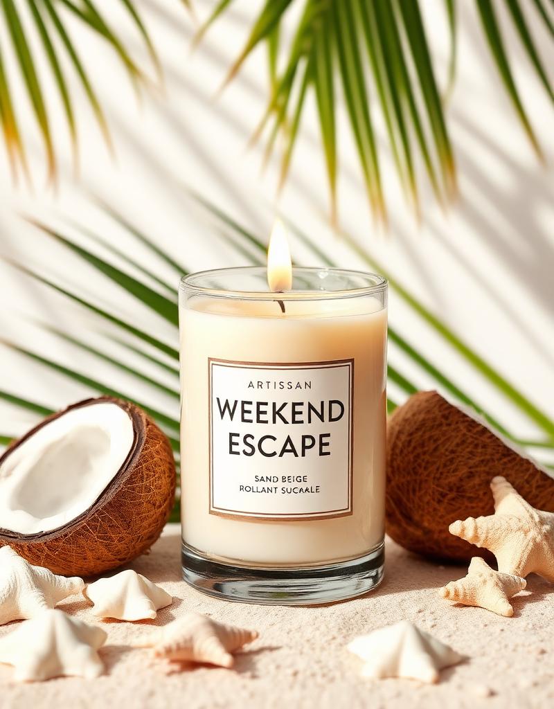 Vela artesanal Weekend Escape